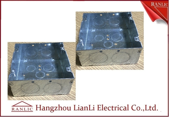 चीन गर्म डुबकी धातु नाली बॉक्स, धातु जस्ती 5 &quot;* 5&quot; स्टील आउटलेट बॉक्स; आपूर्तिकर्ता