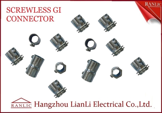 चीन 20 मिमी 25 मिमी स्टील जीआई नाली स्क्रूलेस कनेक्टर इलेक्ट्रो जस्ती बीएस 4568 आपूर्तिकर्ता