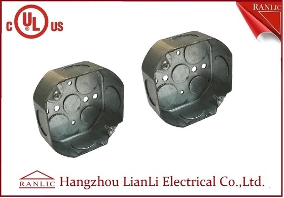 चीन विद्युत आउटलेट बॉक्स अष्टकोणीय स्टील धातु नाली बॉक्स 4 इंच * 4 इंच आपूर्तिकर्ता