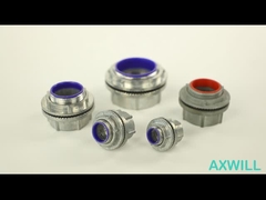 एल्युमिनियम एएमटी कनेक्टर कोई भी उल सेट स्क्रू टाइप जिंक लॉकनट या स्टील के साथ 1/2 