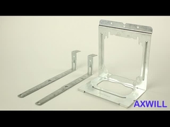 टेलिस्कोपिंग माउंटिंग बॉक्स ब्रैकेट सपोर्ट 16 इंच 24 इंच स्टील प्री गैल्वेनाइज्ड प्रीफैब सिस्टम